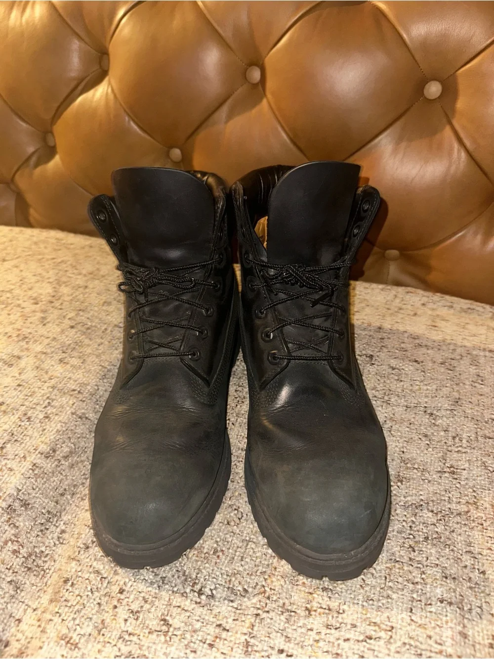 Classic Vintage Black Timberland Men’s Boots